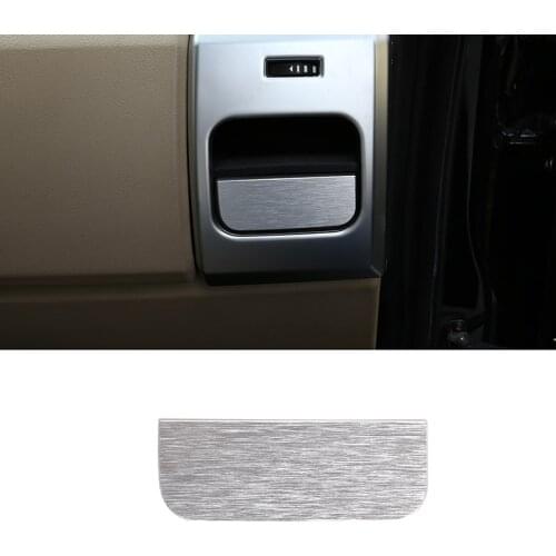 For 04-09 Land Rover Discovery 3 Aluminum alloy Car Co-pilot Cup Holder Cover Mat Trim Modification accessories