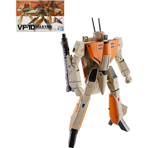 BANDAI DX Super Alloy Soul VF-1D U.N.Spacy Valkyrie Fan Racer Special Macross Series Action Figure Model Kids Assembly Toy Robot