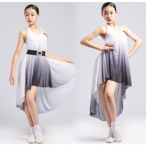 Elegant Ballroom Dance Dress Girls Salsa Dress Designer Clothes Performance Costume Tango Dancewear Modern Dancing Outfit DL8092