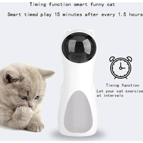 Pet Cat LED Laser Toys Smart Automatic Cat Exercise Training Entertaining Funny Rotating Toy Multi-Angle USB Charge Pet Supplies