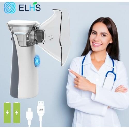 Inhalator Nebulizator Humidifier Steam Fogger Steaming Inhaler Slience Nebulizador Asthma Machine USB Charge Autoclean Atomizer