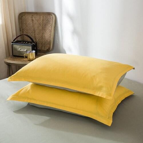 Pure Cotton Solid Decorative pillow cases home decor Simple European Style Plain Stitching Pillow Case Colorfastness pillow case