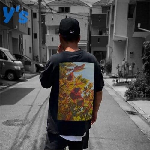 Very Good Quality Essentials High Street Short Sleeve Tshirt Flower Maple Leaf Print Mens And Womens Loose Fit Hip Hop T-shirt