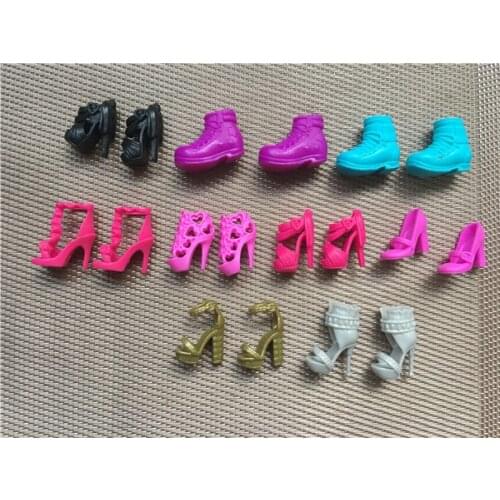 Original Princess Doll Shoes for 1/6 Dolls Fashion Female Doll Kurhn Boots High-heels Casual Shoes Dolls Accessories