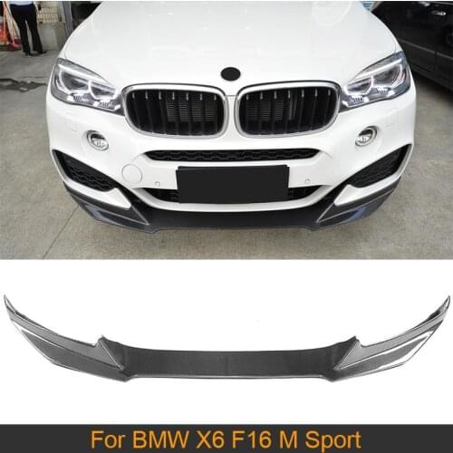 Carbon Fiber Front Bumper Lip Spoiler Chin Protector for BMW X6 F16 M Sport 4 Door 2015 2016 2017 2018 Bumper
