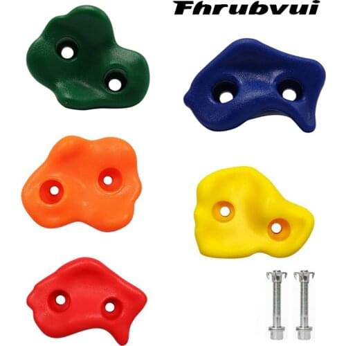 Multi-Colored Kids&Adults Rock Climbing Holds Climbing Rocks for Outdoor Indoor Home Playground DIY Climbing Wall Grip Kits