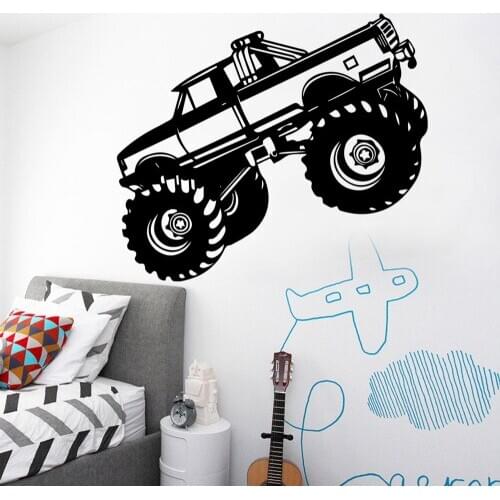 Modern Car Tractors Wallpaper Home Decoration Wall Sticker Wall Art Decal Room Home Decor Waterproof for Kids 4133