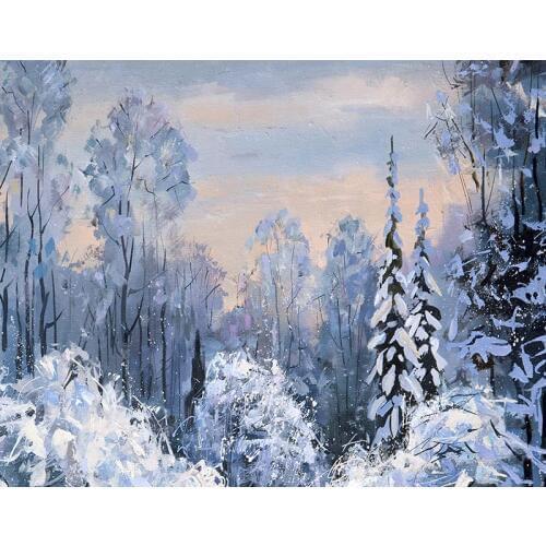 Drawing newborn background photo studio vinyl winter forest Photography backdrops for photo Studio accessories photophone NB-201