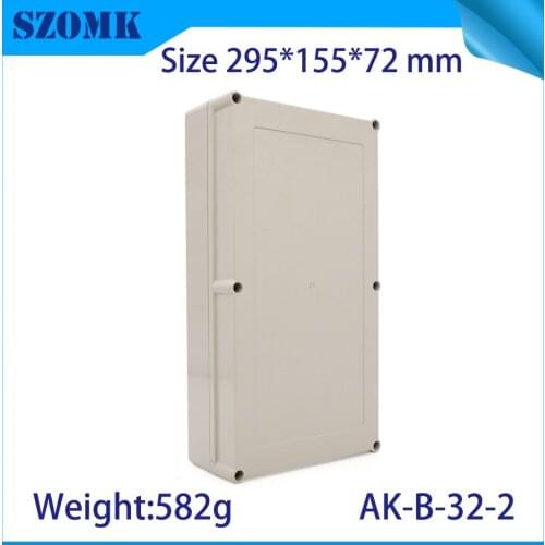1 piece 295*155*72mm IP65 waterproof enclosure for electronics project box szomk outdoor instrument housing plastic junction box