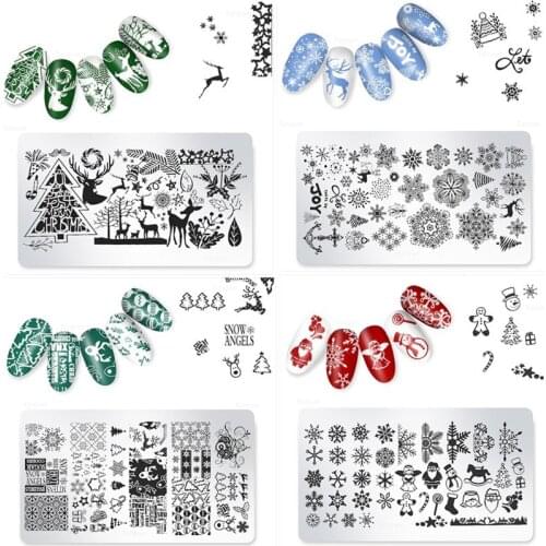 1 Pcs Nail Art Stamp Plate Leaf Flower Dreamcatcher Snowflake Geometry Lace Nail Polish Print Jelly Stamper Scrapper Tool