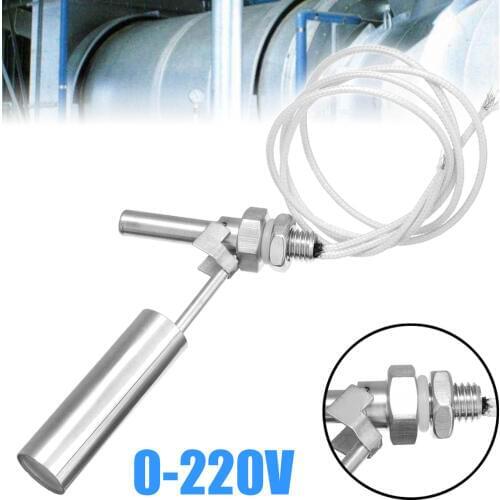 1Pc New Durable 0-220V Stainless Steel Water Float Switch Level Switch Level Sensor M10 Thread For Drinking Fountains