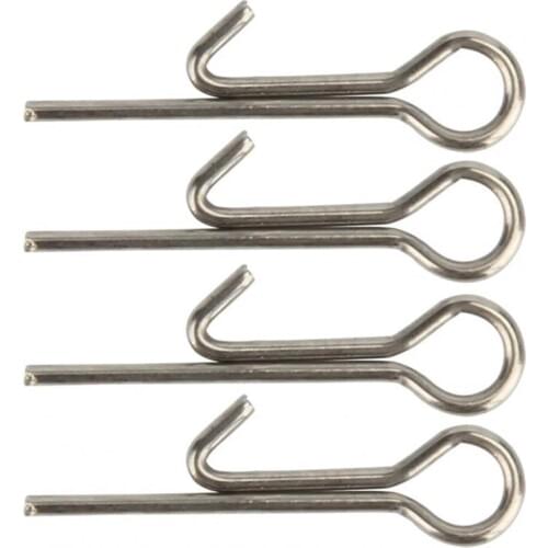 100PCS Stainless Fishing Bait Stinger Spike Hook Connecting Pins Swivel Needle Fixed Lock Assists Soft Lure Fishing Accessories