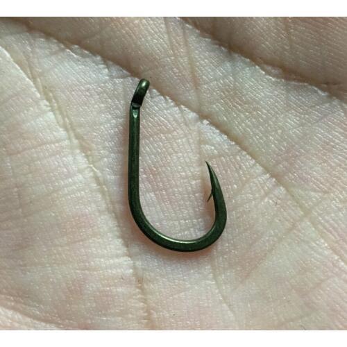 1000 x Camo Green / Camo Brown Wide Gape Raptor Beak Poin Hooks for Carp Fishings -Teflon Coated Carp Hooks