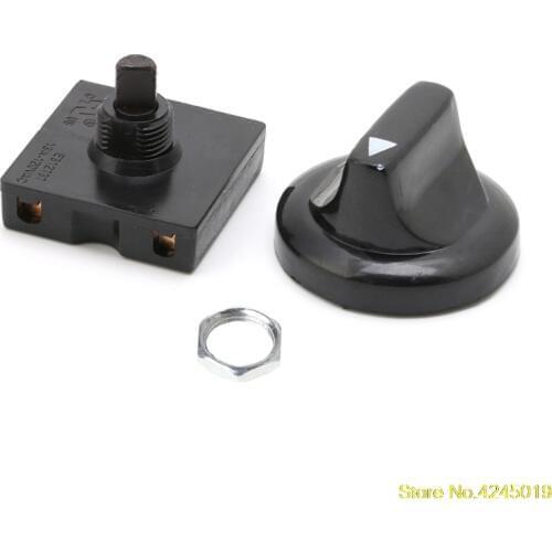 High Quality New 4-Position 3-Speed Fan Selector Rotary Switch Governor with Knob 13AMP 120V-250V