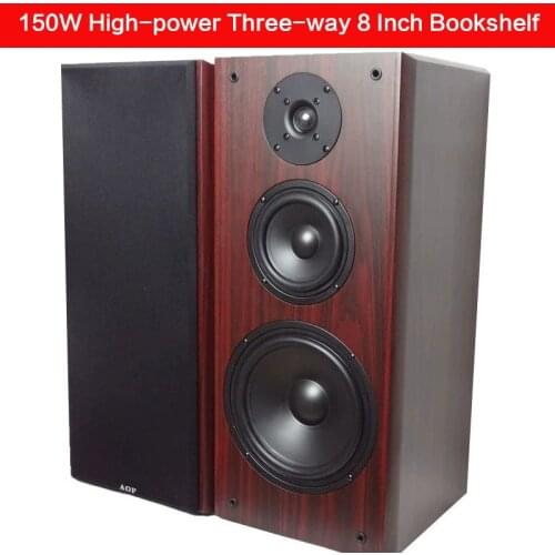 150W 8 Inch High-power Three-way Speaker Passive Bookshelf Speaker Fever Hifi Stereo K Song Floor-standing Home Theater Speaker