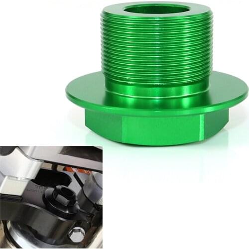 CNC Billet Aluminum Steering Stem Nut For Kawasaki Ninja300 ZX6R ER-6F ER-N VERSYS 650 NINJA1000 NINJA650/R Z650 Z750 Z900 Z1000