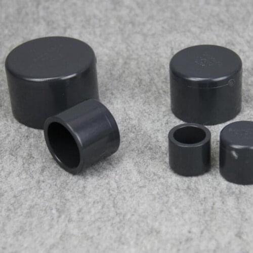 ANSI 1pc I.D 21.34-48.26mm(1/2"-1 1/2") Hi-Quality UPVC End Cap Garden Water Pipe Connectors Aquarium Fish Tank Water Parts