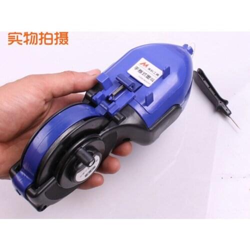 Free Ship Woodworking Construction Tool Carpenter Manual Ink Marker Fountain Duct Chalk Line With 15M Work Length And Big Foam