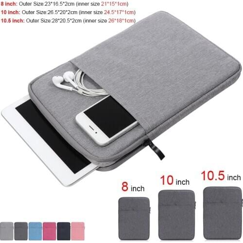 Sleeve Bag Case For 7.9" 8" 9.7" 10" 10.2" 10.5" 11" Tablet Universal Pouch