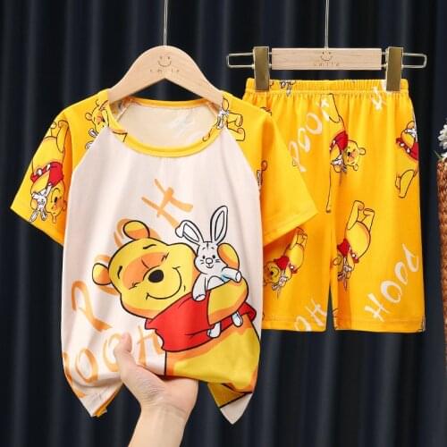 Disney Kid Pajamas Mickey Minnie Elsa Kid Infantil Pajamas Girls Sleepwear Toddler Fille Garcon Ensemble Menino Clothing Set