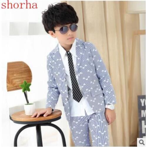 Boys pink Blazer 2 pcs/set Wedding Suits for Boy Formal Dress Suit Boys wedding suit Kid Tuxedos Page boy Outfits