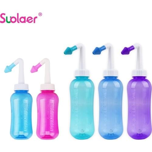 Nose Wash System Sinus & Allergies Relief Nasal Pressure Rinse Neti Pot Nose Trimmer Adults Children Nasal Wash Cleaner