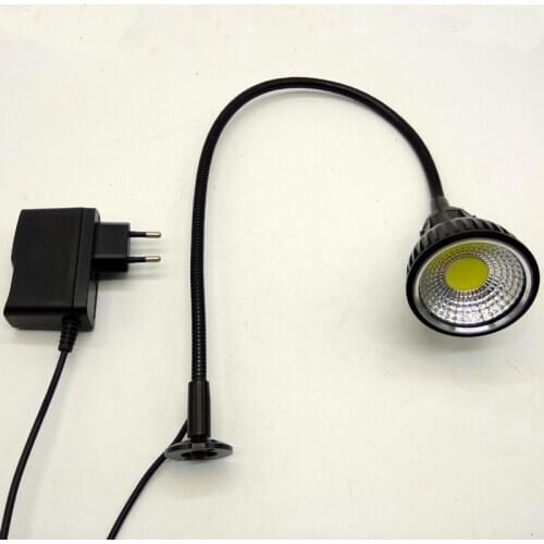 10W 110V 220V WITH OUTLET LED FLEXIBLE GOOSENECK MACHINE LAMP