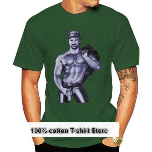Tom of Finland Hot and Heavy T-Shirt White Menswear Short Sleeve Shirt Fetish