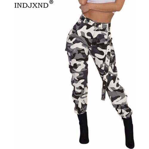 Женские брюки с высокой посадкой INDJXND China At AliExpress