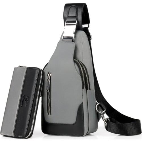 2020 New Luxury Brand Chest Pack Men Crossbody Bag For Men USB Charging Chest Bag Oxford Messenger Bag Casual Sling Bag Male