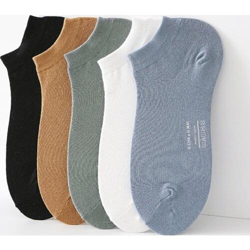 10 Pairs/Mens Socks Male Breathable Comfortable Cotton Socks Classic Solid Color Casual Socks Fashion Multi-Colors Daily Socks
