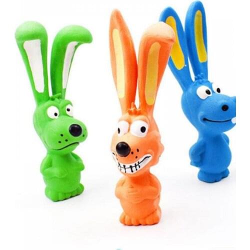 New Product Launches Pet Dog Molar Cleaning Big Ear Animal Latex Sounding Toy