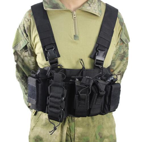 CS Equipment Vest Chest Rig Pack Airsoft Paintball Carrier Strike chaleco Magazine Pouch Holster Light Weight Heavy Duty vest