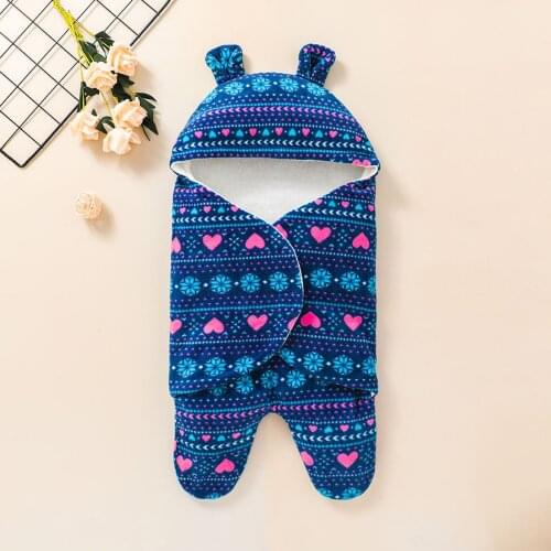 Solid Baby Blanket Newborn Baby Boys Girls Thick Fleece Warm Sleeping Blanket Hoodie Swaddle New Baby Couvertures Et Langes