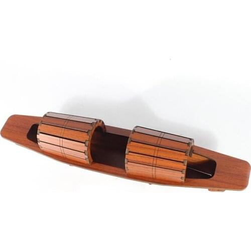 Wooden Luban Lock Puzzles Toy Chinese Traditional Intelligent Fun Lock/Unlock Assemble Puzzle Jigsaw Toy For Adult Kids