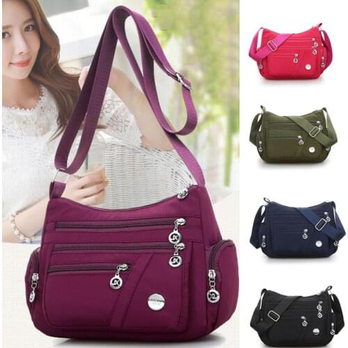 New Casual Crossbody Shoulder Bag Women Bag Nylon Waterproof Messenger Bags For Lady Handbags High Quality Multifunctional