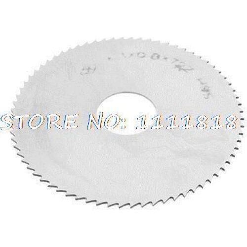 Silver Tone HSS 72T Slitting Saw Blade 63mm x 0.8mm x 16mm