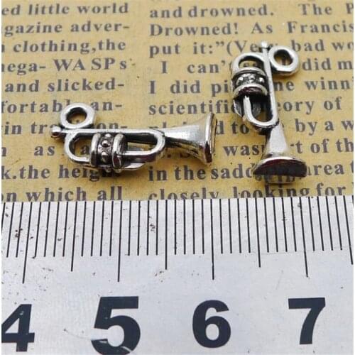 Horn Suona Music Charm Pendants Jewelry Making Finding DIY Bracelet Necklace Earring Accessories Handmade Tools 5pcs