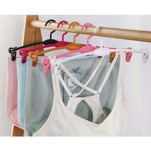 26x11cm Stackable Hanger Rack Pants Trouser Skirt Add-On Hanger with Adjustable Clip and hook Non Slip Space-Saving 10PCs/set