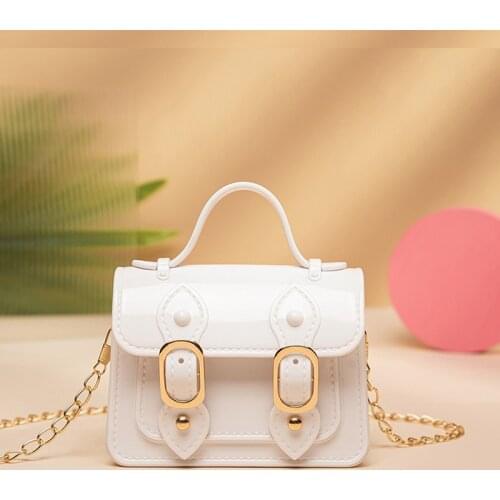 Jelly Cambridge bag female 2021 summer PVC new trend small fresh mini portable small square bag chain one shoulder