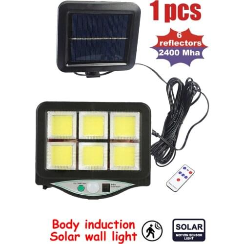 Seperable Solar Street Light Led Outdoor Solar Lamp Powerful Remote Control PIR Motion Sensor Garden Wall Light Decorative light