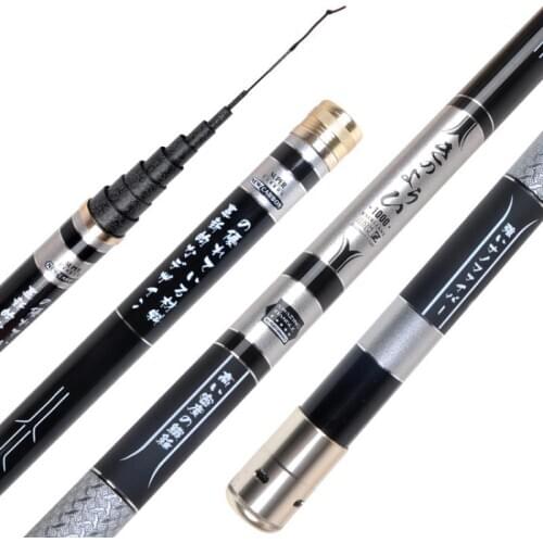 Telescopic high carbon ultra light super hard pole 8M 9M 10M 11M 12M 13M 14M 15M 16M model super long section Taiwan fishing rod
