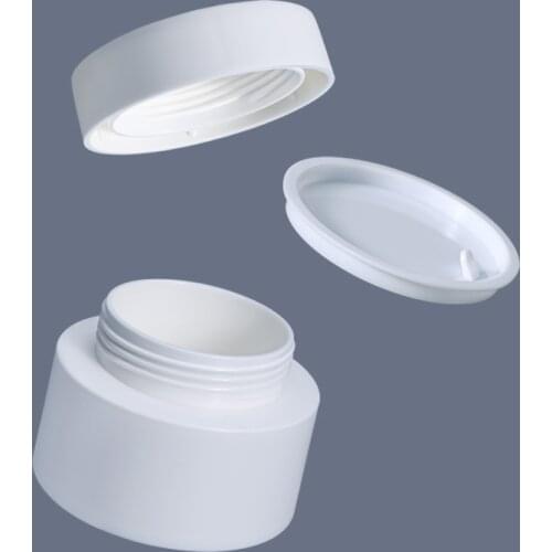 10PCS 80g Empty plastic jar makeup cream Lotion container Wide Mouth Cosmetic refillable bottles Hot sale