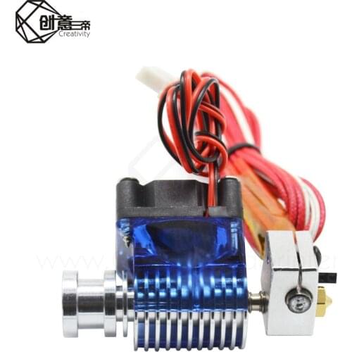 3D Printer V6 Wade Short Distance J-head Hotend 12V/24V for 1.75/3.0mm Extruder with Nozzle &Cooling Fan for RepRap All metal