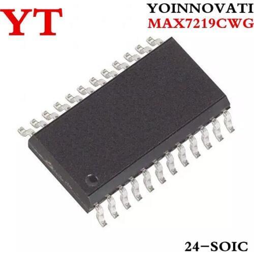 50pcs/lot MAX7219CWG MAX7219C MAX7219 IC DRIVER LED DISP 8DGT 24-SOIC Best quality