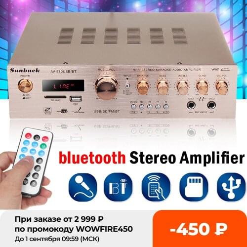 920W 220V 5CH bluetooth HiFi Amplifier Stereo AV Surround FM amplificador audio Karaoke Cinema Home Home Theater Amplifiers