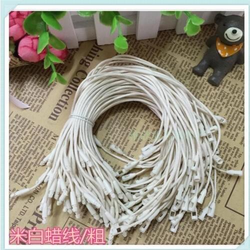 FEDEX FREE SHIPPING 1000PCS Wax String Clothing Tags Plastic Seal Tag for garments Shoes and Bags, Garment Accessories JS-30