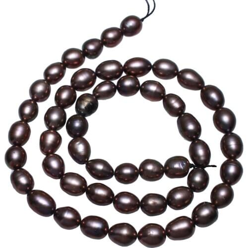 Cultured Potato Freshwater Pearl Beads Coffee Color 6-7mm Approx 0.8mm Sold Per Approx 14.5 Inch Strand