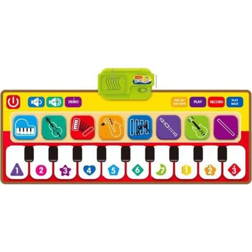 Kids Dance Pads Piano Music Blanket Record and Playback Floor Musical Keyboard Toy Touch Play Dance Blanket Carpet Mat