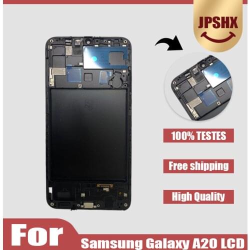 6.4'' LCD For Samsung A20 A205 SM-A205F A205FN Display lcd Screen A205GN A205S A205YN display lcd screen Digitizer Assembly